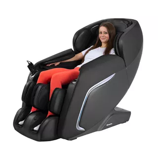 Fotel do relaksu inSPORTline Carlita ∙ masaż mechaniczny + powietrzny ∙ ogrzewanie podczerwienią ∙ sterowanie głosowe ∙ Bluetooth - Czarny