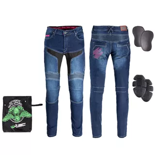 Spodnie motocyklowe / Jeasny damskie W-TEC Alfreda CE ∙ aramidowe wzmocnienie ∙ ochraniacze CE level 2 ∙ elastan ∙ elementy odblaskowe