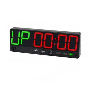 Zegar treningowy / timer inSPORTline CF15 19×6,3 cm ∙ LED 6-cyfrowy ∙ 8 trybów (tabata, EMOM) ∙ alarm ∙ bateria 20 h ∙ magnes