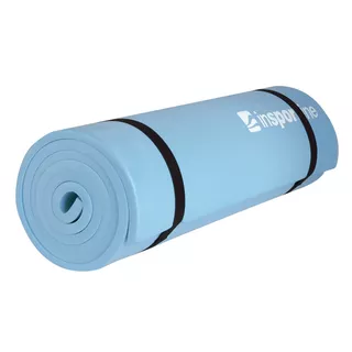 Mata do ćwiczeń fitness inSPORTline EVA 180x50 cm  ∙ pianka EVA ∙ wodoodporna ∙ grubość 1 cm ∙ waga 280 g - Niebieski
