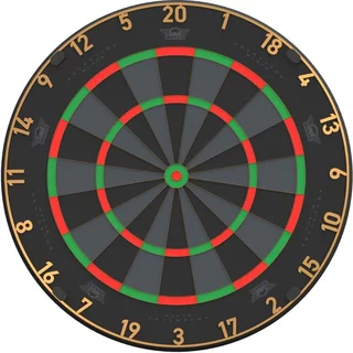 Tarcza sizalowa do darta Bull's Advantage Black Edition ∙ profesjonalna ∙ afrykański sizal ∙ ultracienkie ożebrowanie