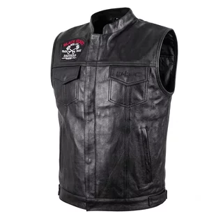 Kamizelka motocyklowa W-TEC Black Heart Rumbler II ∙ 6 kieszeni ∙ zamek ykk i napy ∙ regulacja pasa - Czarny