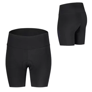 Damskie spodenki rowerowe Etape Terry ∙ wysoki elastyczny pas ∙ wkładka Stretch Woman Pro ∙ materiał Fibra Pro Plus - Czarny
