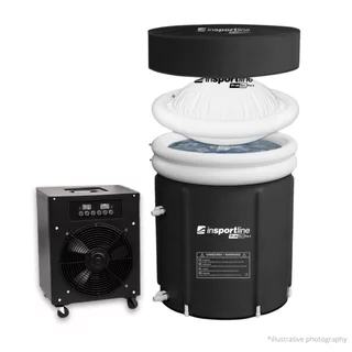 Przenośna wanna do kąpieli inSPORTline FrostZen Pro II ∙ system termoregulacji ∙ 0-55 °C ∙ 5-warstwowa izolacja ∙ 375 l