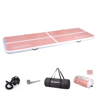 Ścieżka akrobatyczna Airtrack inSPORTline Airstunt 400x100x10 cm ∙ z pompką elektryczną ∙ nośność 650 kg ∙ wodoodporna ∙ torba w zestawie