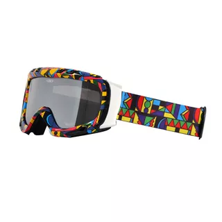 Gogle snowboardowe WORKER Cooper ∙ szkła przydymione lustrzane ∙ ochrona UV ∙ system odmgławiania ∙ regulowany pasek