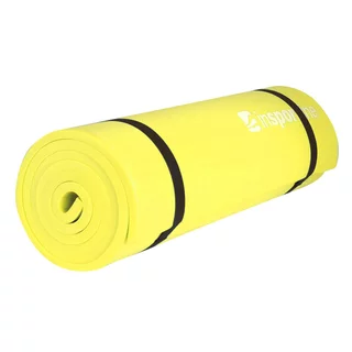 Mata do ćwiczeń fitness inSPORTline EVA 180x50 cm  ∙ pianka EVA ∙ wodoodporna ∙ grubość 1 cm ∙ waga 280 g - Żółty