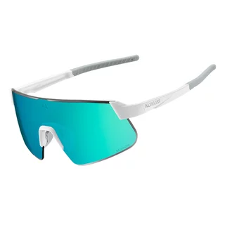 Sportowe okulary przeciwsłoneczne Altalist Hayate R2 - biały z niebieskimi okularami
