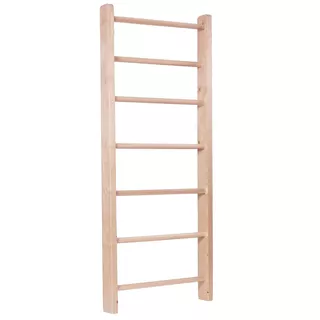 Drabinka gimnastyczna inSPORTline Steadyline ∙ 195x65 cm ∙ nośność 130 kg ∙ 7 świerkowych szczebli ∙ lakierowana