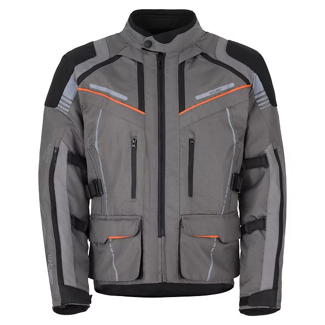 Turystyczna kurtka motocyklowa W-TEC Smackton - czarno-szaro-pomarańczowy