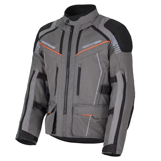 Turystyczna kurtka motocyklowa W-TEC Smackton - czarno-szaro-pomarańczowy