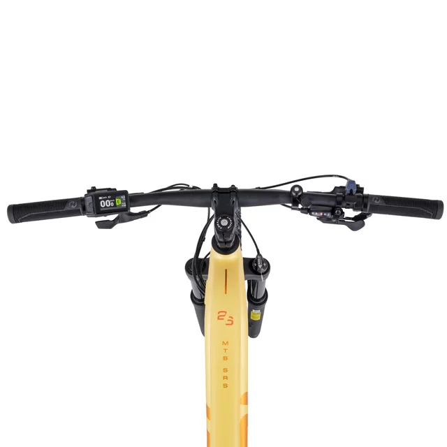 Damski górski rower elektryczny inSPORTline ISL Asuki EVO 835 Wh 27,5" - model 2026 ∙ nośność 140 kg ∙ silnik bafang 95 nm ∙ sztyca teleskopowa - Żółty promień słońca