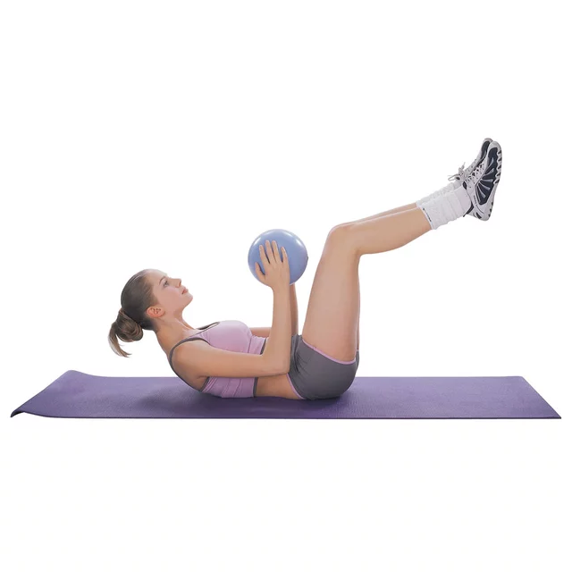 Piłka do ćwiczeń inSPORTline Aerobic Ball ∙ nośność 120 kg ∙ materiał PVC ∙ do aerobiku i rozciągania - mus mokka