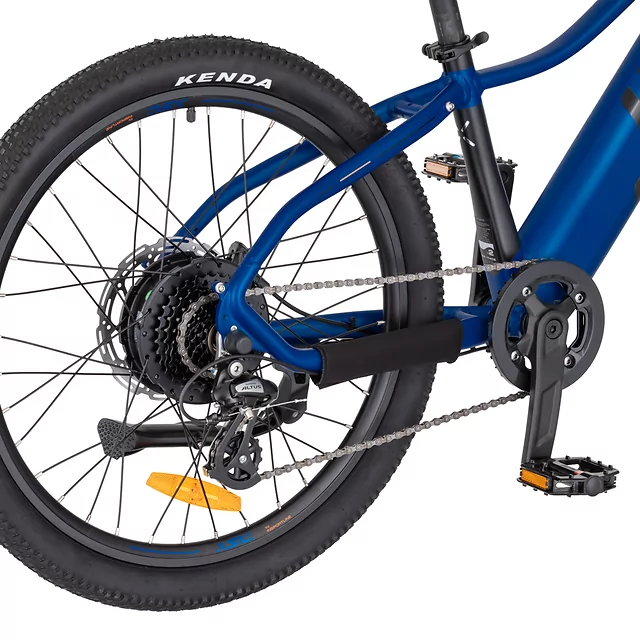 Młodzieżowy rower elektryczny inSPORTline ISL Savager 24" ∙ bateria 360 Wh ∙ zasięg do 70 km ∙ silnik bafang ∙ hamulce hydrauliczne - Różowy rumieniec