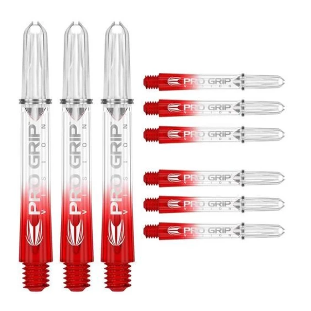 Nasadki do lotek Target Pro Grip Vision Red Intermediate 3x3 szt.