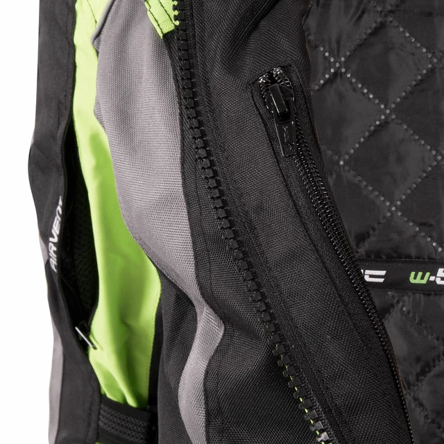 Damska kurtka motocyklowa W-TEC Antigona - Czarno-zielony