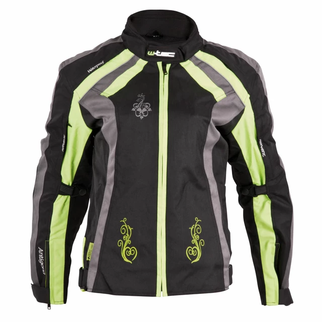 Damska kurtka motocyklowa W-TEC Antigona - Czarno-zielony - Czarno-zielony