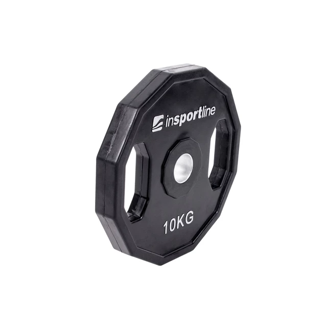 Gumowane obciążenia inSPORTline Ruberton 30 mm 1,25-25 kg ∙ otwór 30 mm ∙ uchwyty boczne ∙ 12-kątny kształt