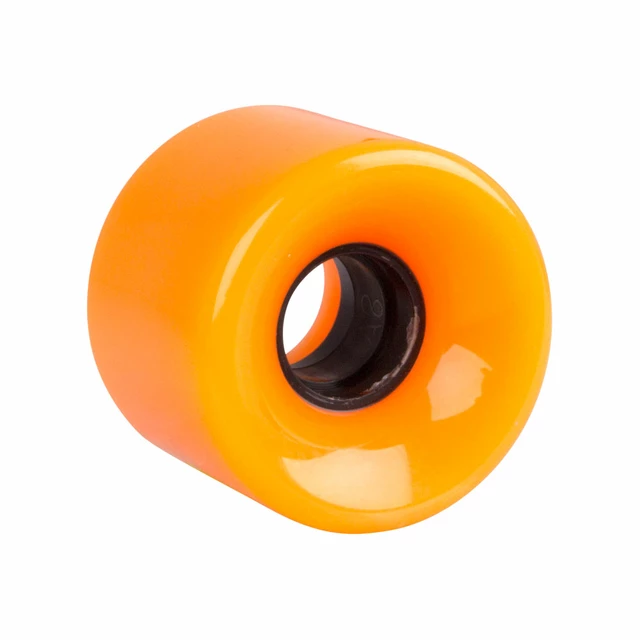 Kółko do deskorolki typu fiszka penny board 60*45 mm - Biały - Pomarańczowy