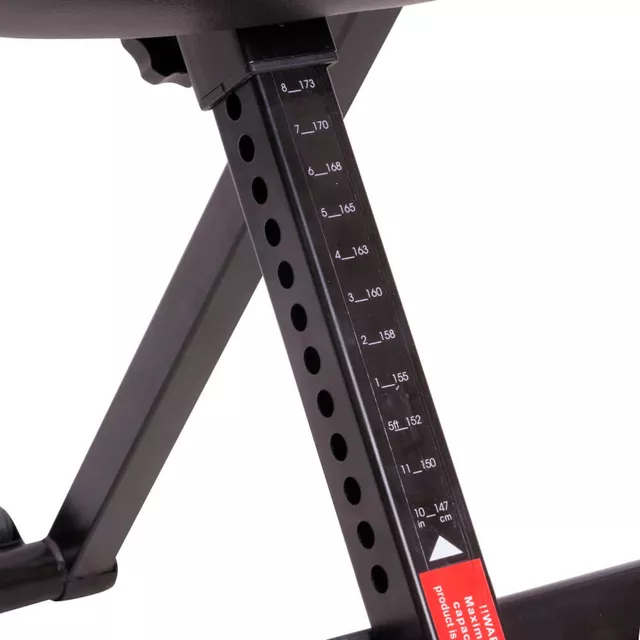 Ławka grawitacyjna z podgrzewanym pasem masującym inSPORTline Inverso Heaty 150kg
