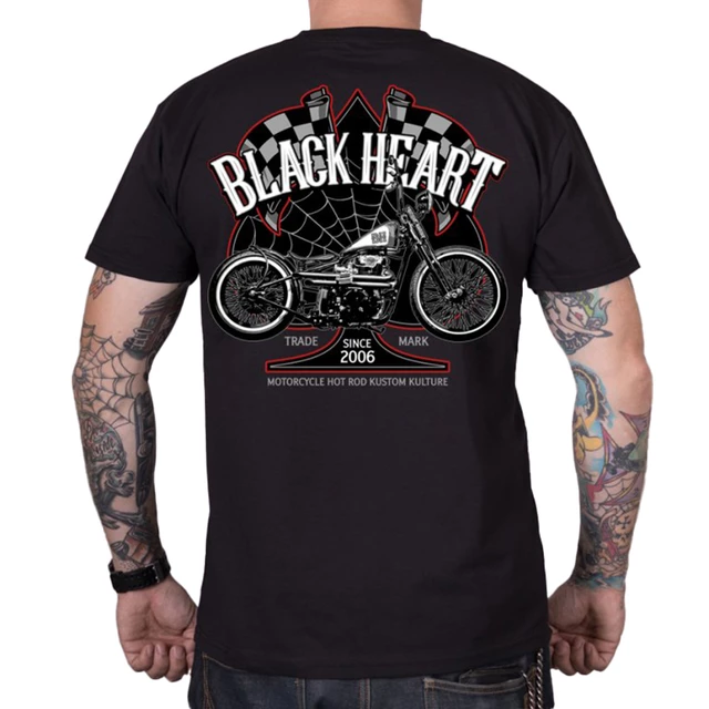 Koszulka BLACK HEART Chopper Race - Czarny - Czarny