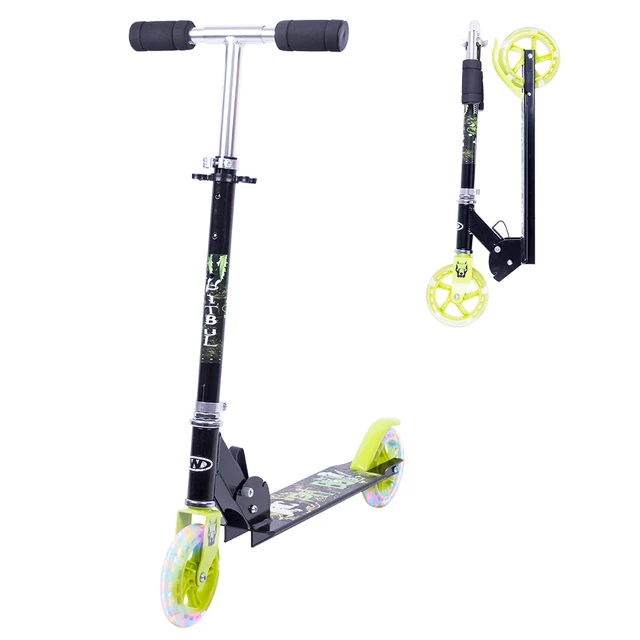 Hulajnoga dziecięca WORKER PitBul Pro LED ∙ świecące kółka ∙ nośność 80 kg ∙ regulowana kierownica 77-88 cm ∙ aluminium