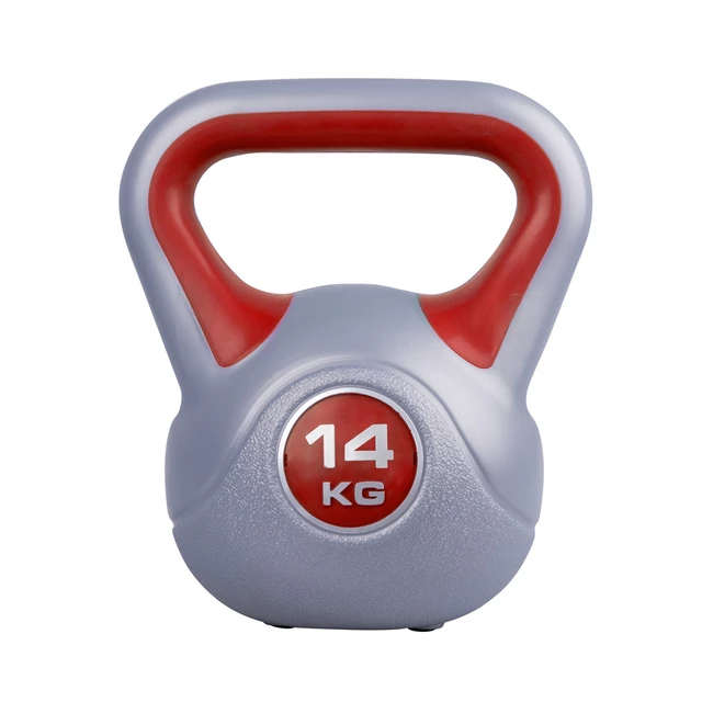 Hantle kettlebell inSPORTline Vin-Bell 1-20kg ∙ powłoka winylowa ∙ 4 gumowe podkładki ∙ stabilny chwyt