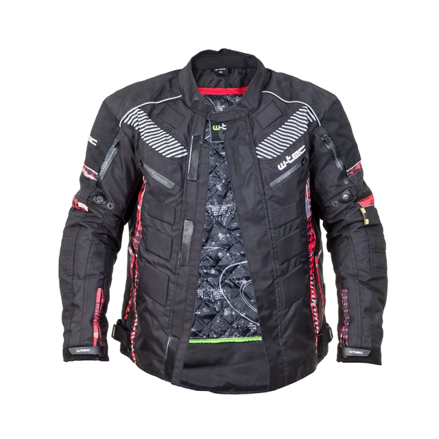 Męska kurtka motocyklowa W-TEC Kamicer - Czarno-czerwony