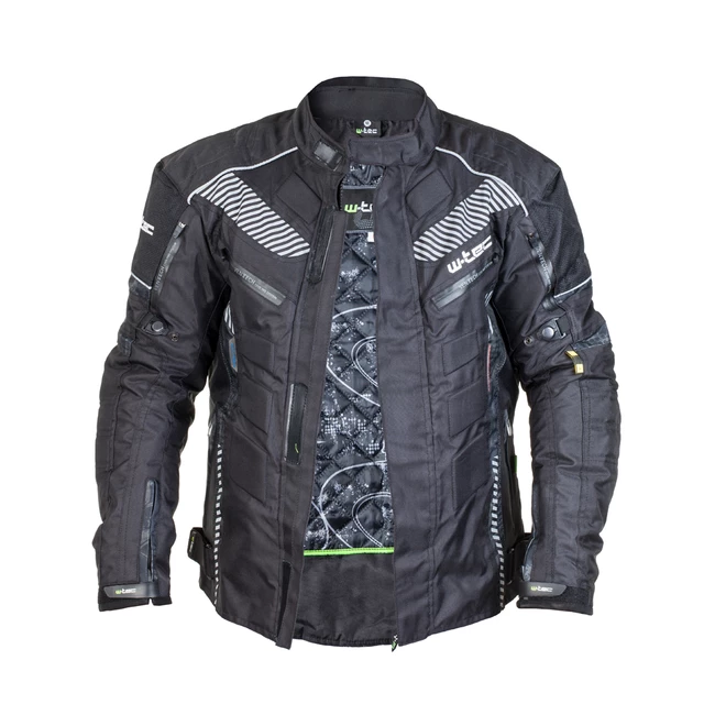 Męska kurtka motocyklowa W-TEC Kamicer - Czarno-czerwony