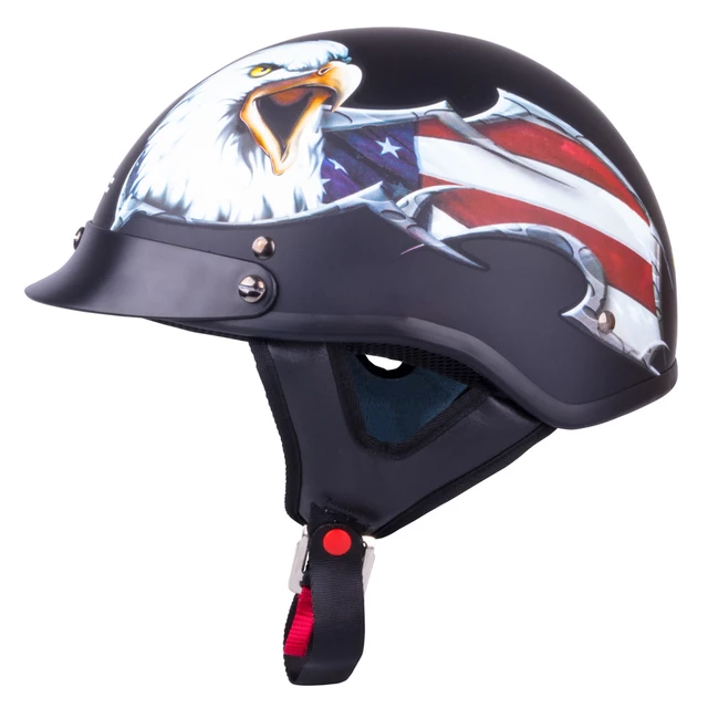 Kask motocyklowy otwarty W-TEC V531 chopper - Czarny matowy