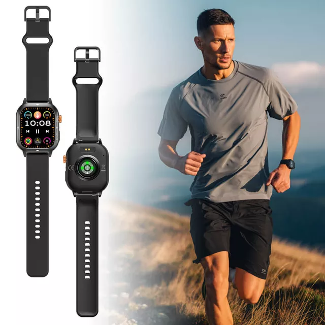 Smartwatch sportowy inSPORTline Gradana ∙ 100+ trybów sportowych ∙ bateria do 25 dni ∙ monitorowanie zdrowia ∙ asystent AI  ∙ wodoodporny