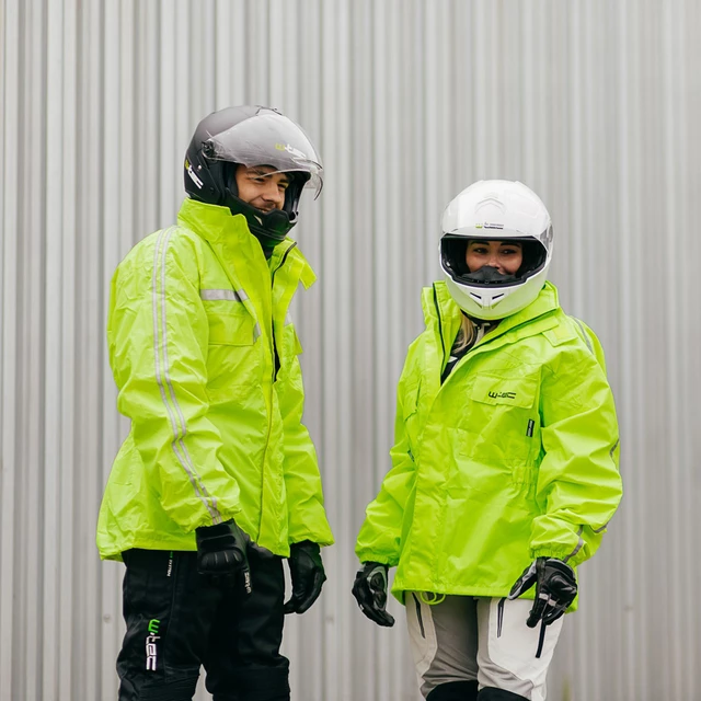 Motocyklowa kurtka przeciwdeszczowa W-TEC Rainy - Fluo żółty
