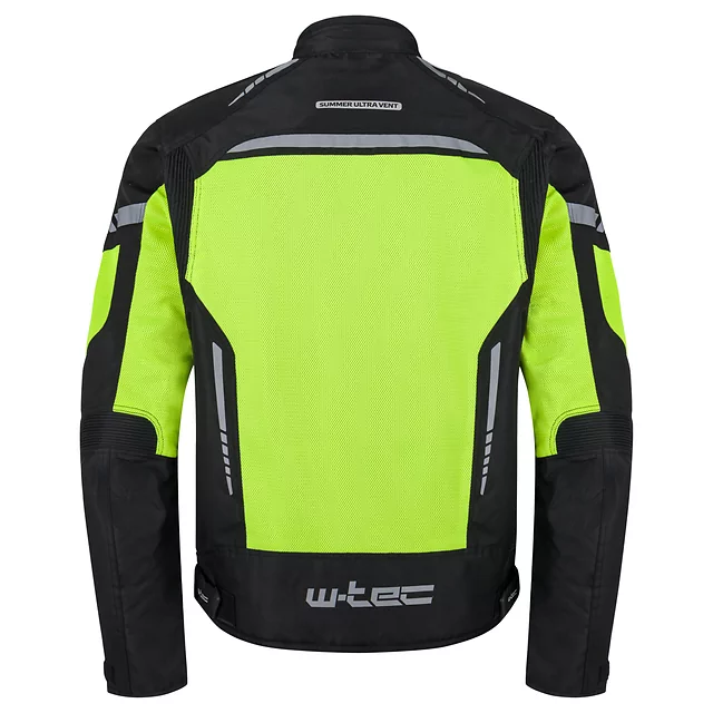Męska kurtka motocyklowa letnia W-TEC Saigair - Fluo Yellow-Black