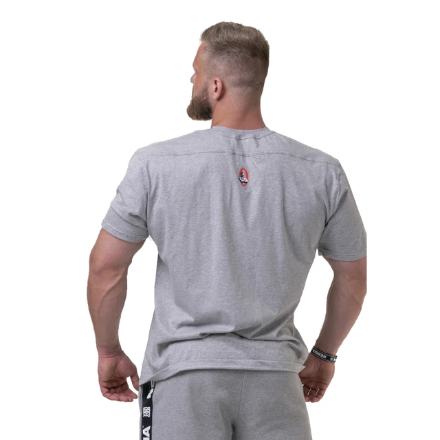 Koszulka męska T-shirt Nebbia Golden Era 192 - Jasnoszary