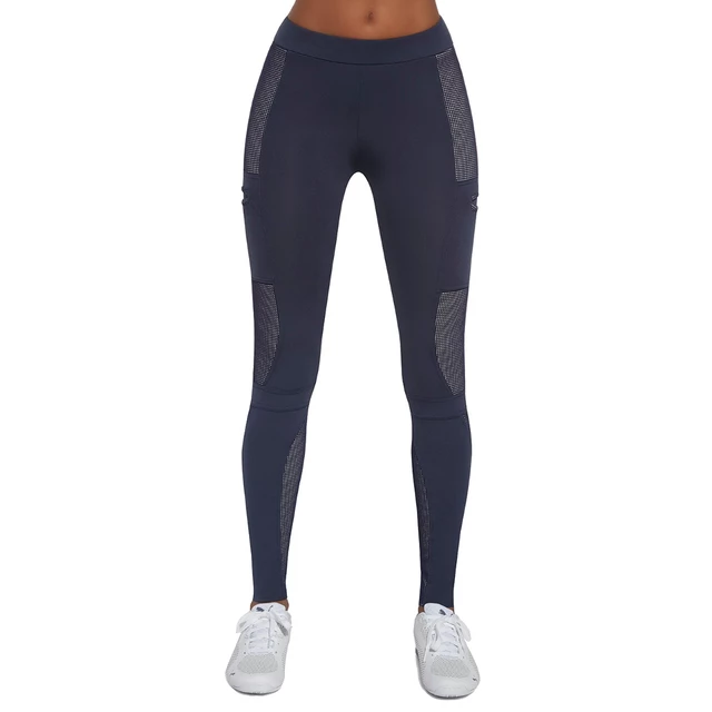 Damskie legginsy sportowe BAS BLACK Passion - Biało-niebieski
