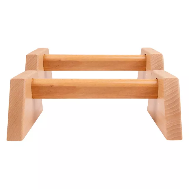 Uchwyty do pompek / paraletki inSPORTline Dremar DR30 ∙ drewno bukowe ∙ nośność 120 kg ∙ stabilne