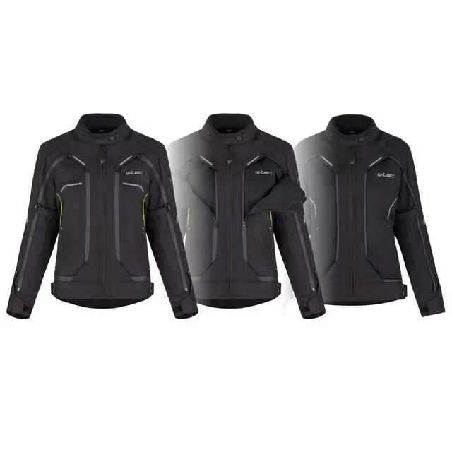 Damska kurtka motocyklowa W-TEC Progair Lady - Czarno-różowy