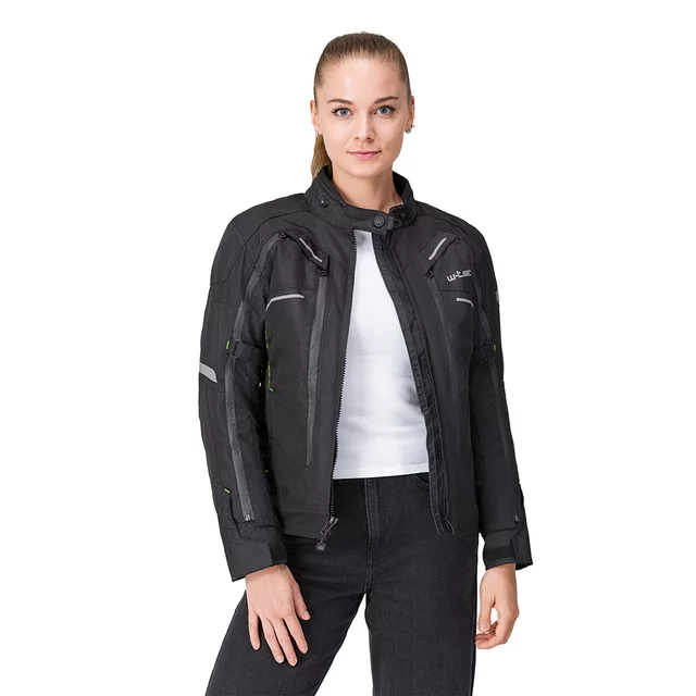 Damska kurtka motocyklowa W-TEC Progair Lady - Czarno-różowy
