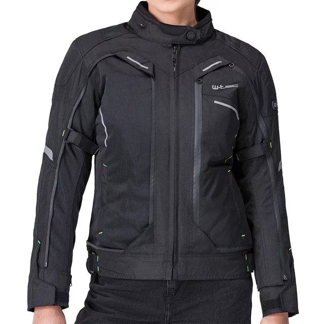 Damska kurtka motocyklowa W-TEC Progair Lady - Czarno-różowy