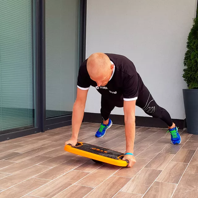 Wielofunkcyjny step do aerobiku inSPORTline Multifun ∙ z platformą balansu ∙ 3,6 kg ∙ antypoślizgowy ∙ stabilne nóżki ∙ nośność 200 kg