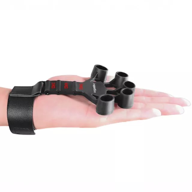 Wzmacniacz palców i nadgarstków inSPORTline GripFit ∙ 6 poziomów oporu ∙ komplet 2 szt.
