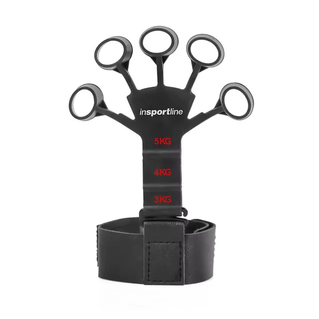 Wzmacniacz palców i nadgarstków inSPORTline GripFit ∙ 6 poziomów oporu ∙ komplet 2 szt.