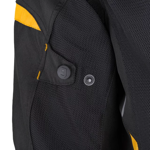 Męska letnia kurtka motocyklowa W-TEC Tosheck - Czarno-żółty