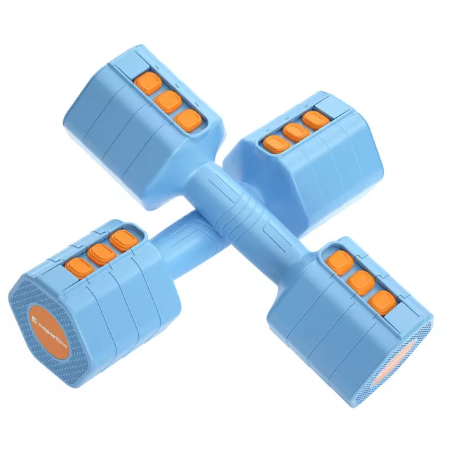 Hantle regulowane jednoręczne inSPORTline DuraBell® ∙ 1-3,5 kg ∙ antypoślizgowy uchwyt ∙ sześciokątny kształt ∙ szybka zmiana wagi