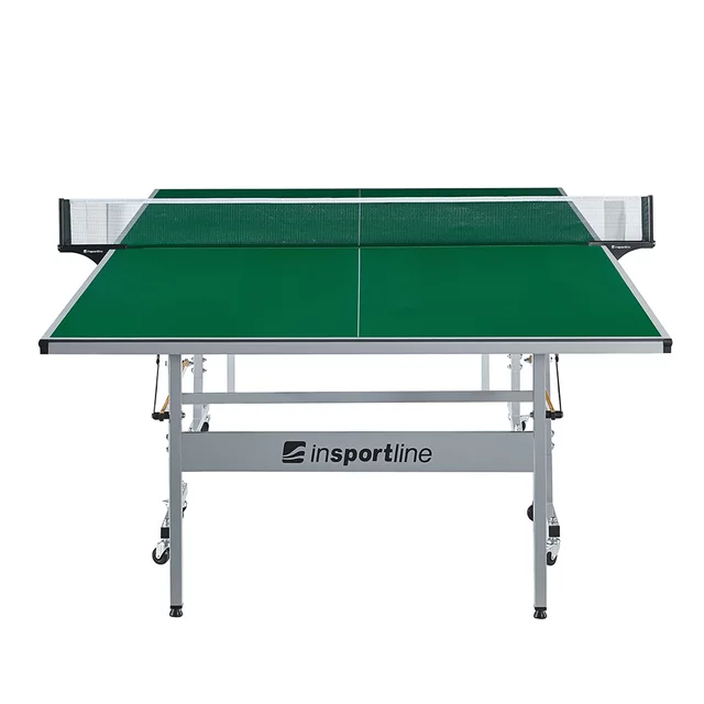 Zewnętrzny stół do tenisa stołowego inSPORTline Outdoor 300 ∙ blat ACP UV ∙ rama stalowa 20x30 mm ∙ 8 kółek ∙ waga 62 kg ∙ z siatk