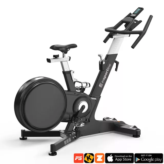 Profesjonalny rower spinningowy inSPORTline ZenRoute 1000 ∙ 8 poziomów oporu ∙ regulacja siodełka i kierownicy ∙ cicha praca ∙ aplikacje Zwift/Kinomap
