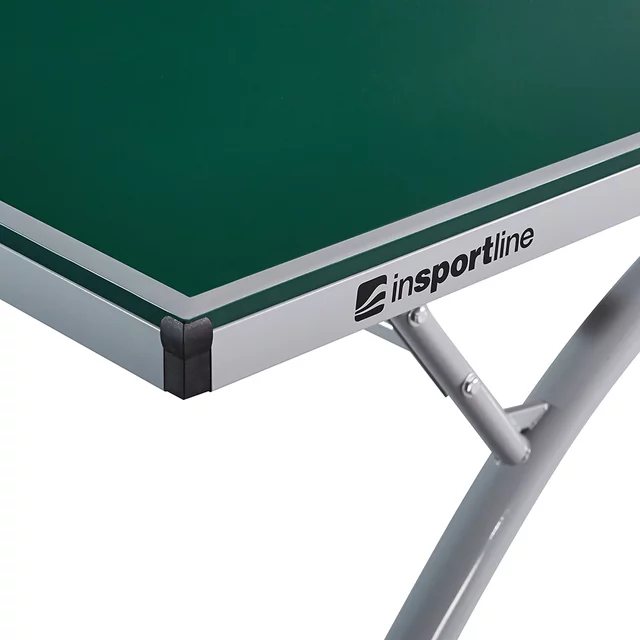 Zewnętrzny stół do tenisa stołowego inSPORTline OUTDOOR 100 ∙ waga 86 kg ∙ siatka metalowa ∙ stabilna konstrukcja - Niebieski