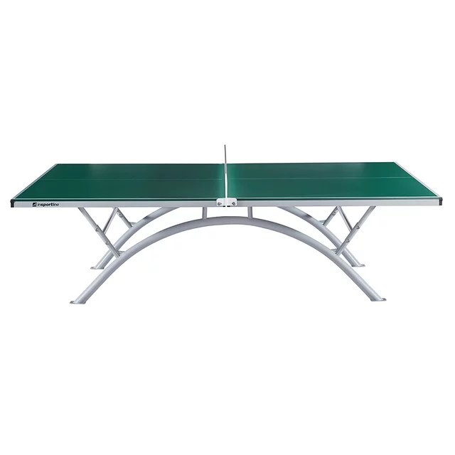 Zewnętrzny stół do tenisa stołowego inSPORTline OUTDOOR 100 ∙ waga 86 kg ∙ siatka metalowa ∙ stabilna konstrukcja - Niebieski