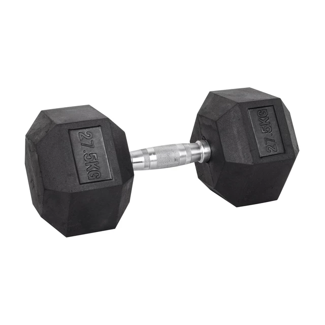 Hantle sześciokątne inSPORTline Hexsteel 2-40 kg ∙ antypoślizgowe uchwyty ∙ gumowana powłoka