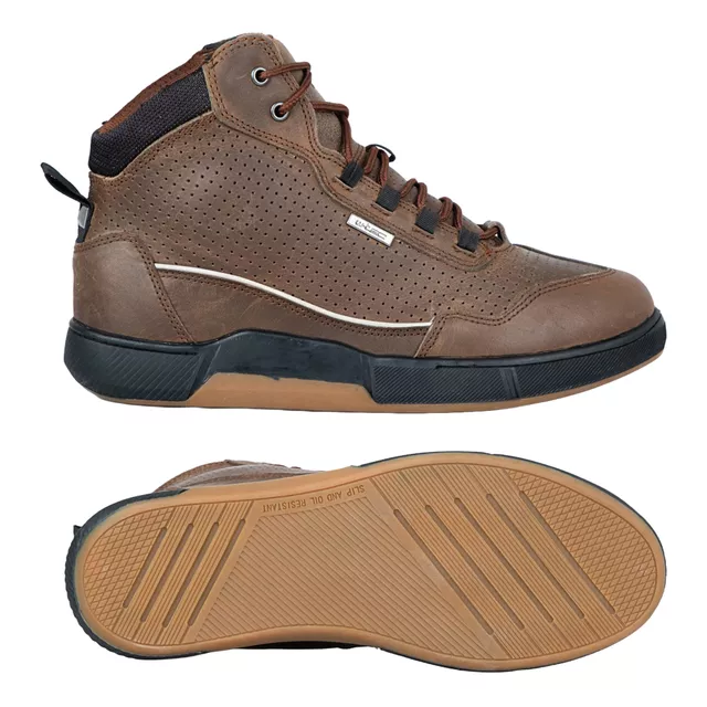 Męskie skórzane buty motocyklowe W-TEC Colton